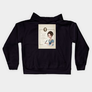 Jane Austen Portrait Kids Hoodie